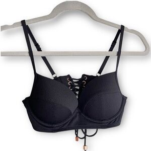 RACHEL Rachel Roy underwire padded bustier bikini top